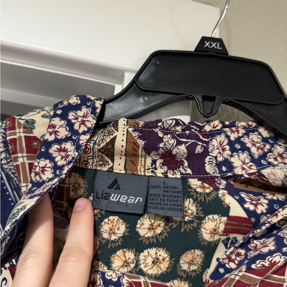 🍄Patchwork Patterned shirt - Picture 3 of 3